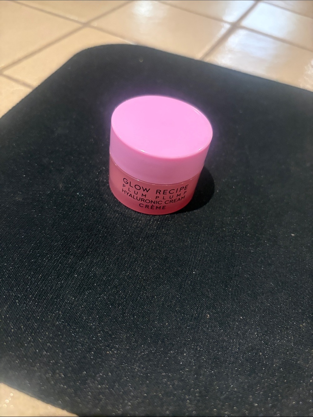 Glow Recipe Pink Travel-Size Hyaluronic Face Cream Jar plum travel size